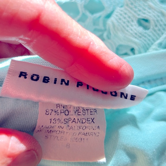 Robin Piccone Retro Pin Up Swimsuit  Blue - Picture 12 of 13